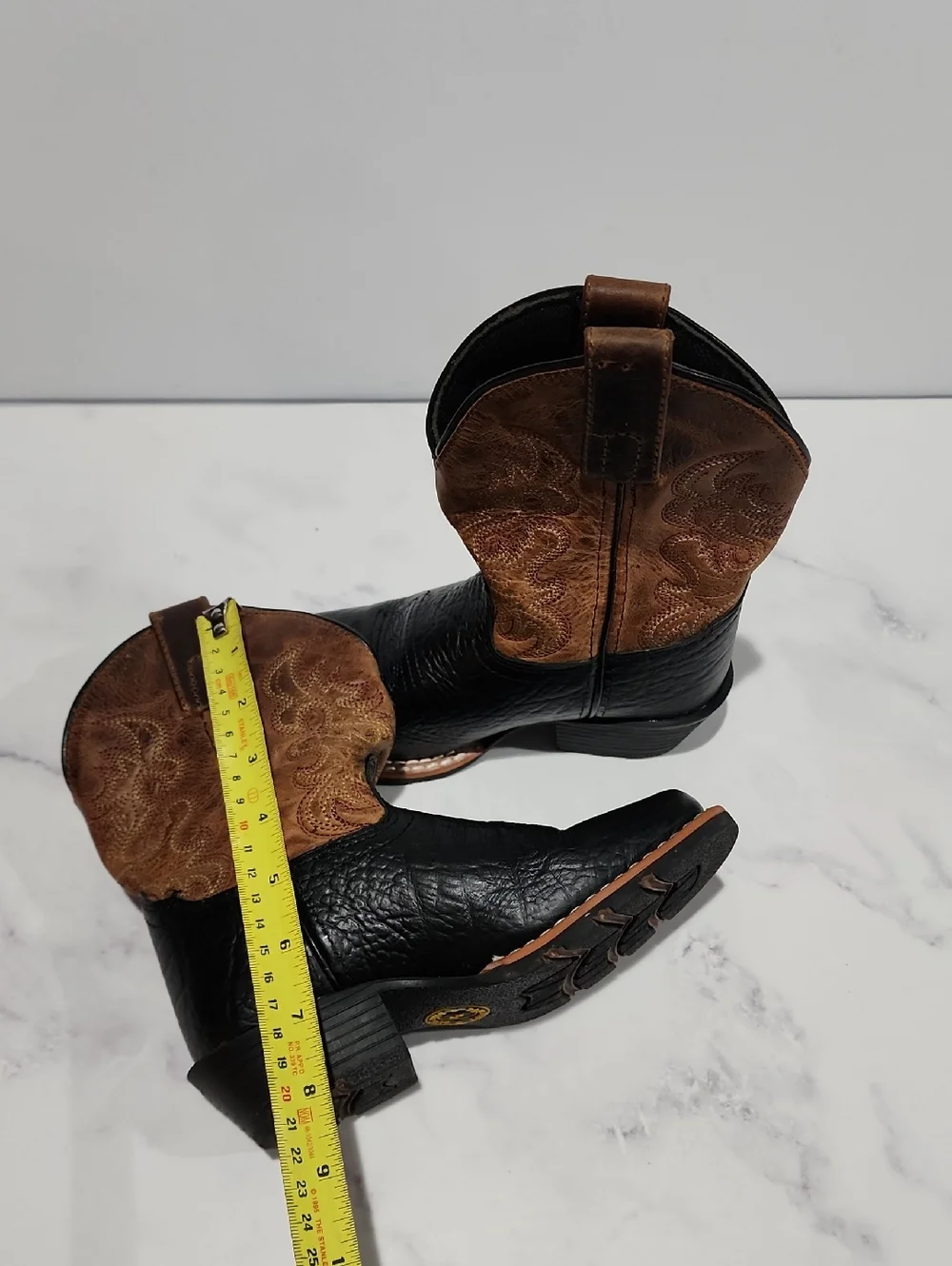 Dan Post Black and Brown Western Boots